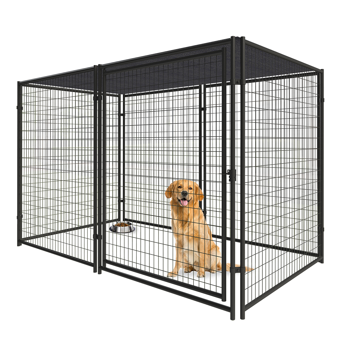 6ft H x 10ft W x 5ft D Welded Mesh Kennel Kit Pet Kennels, Crates