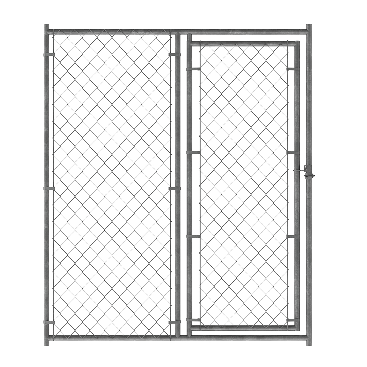 6ft H x 5ft W Chain Link Kennel Gate - Pet Kennels, Crates, Playpens ...